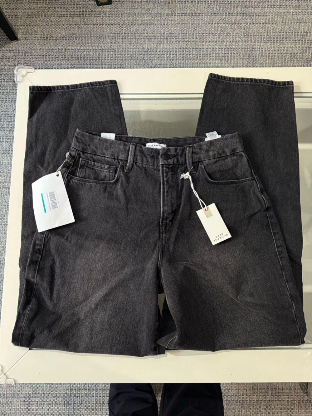 NWT Good American black High-Waist Jeans - Size 6/28